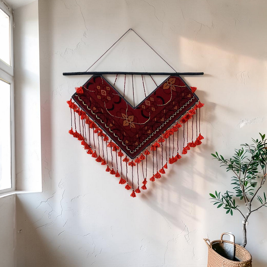 Hand Knotted Wall Hanging Strips | Bohemian Nomadic Wall Art