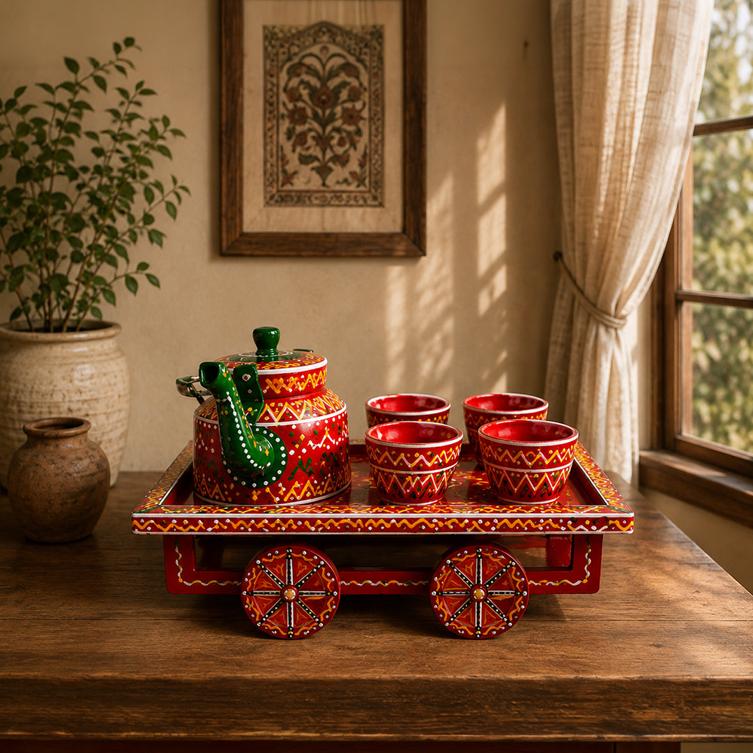 Tea Set | Hand-Painted Decorative Kettle & Kitchen Decor