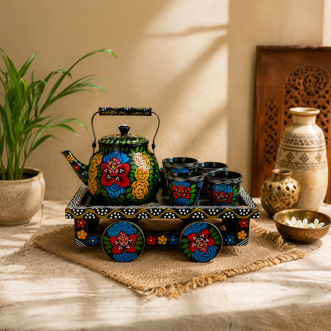 Tea Set | Hand-Painted Decorative Kettle & Kitchen Decor
