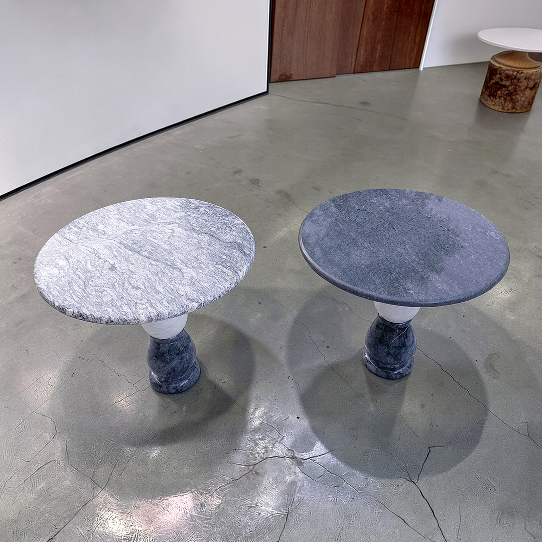 Natural Stone Multi‑Color Side Table | Handcrafted Marble Accent for Timeless Luxury | Coffee Table
