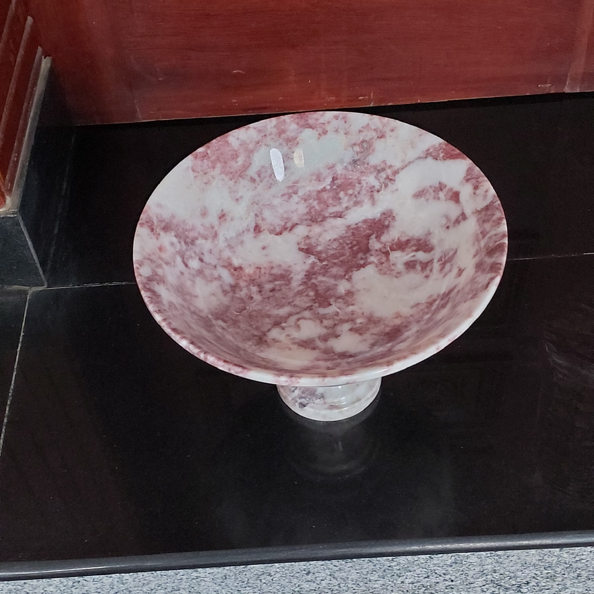 Handmade Marble Serving Bowl | Luxury Natural Stone Decor | Multi-purpose Pedestal Bowl