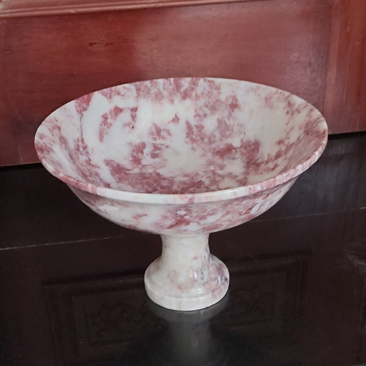 Handmade Marble Serving Bowl | Luxury Natural Stone Decor | Multi-purpose Pedestal Bowl