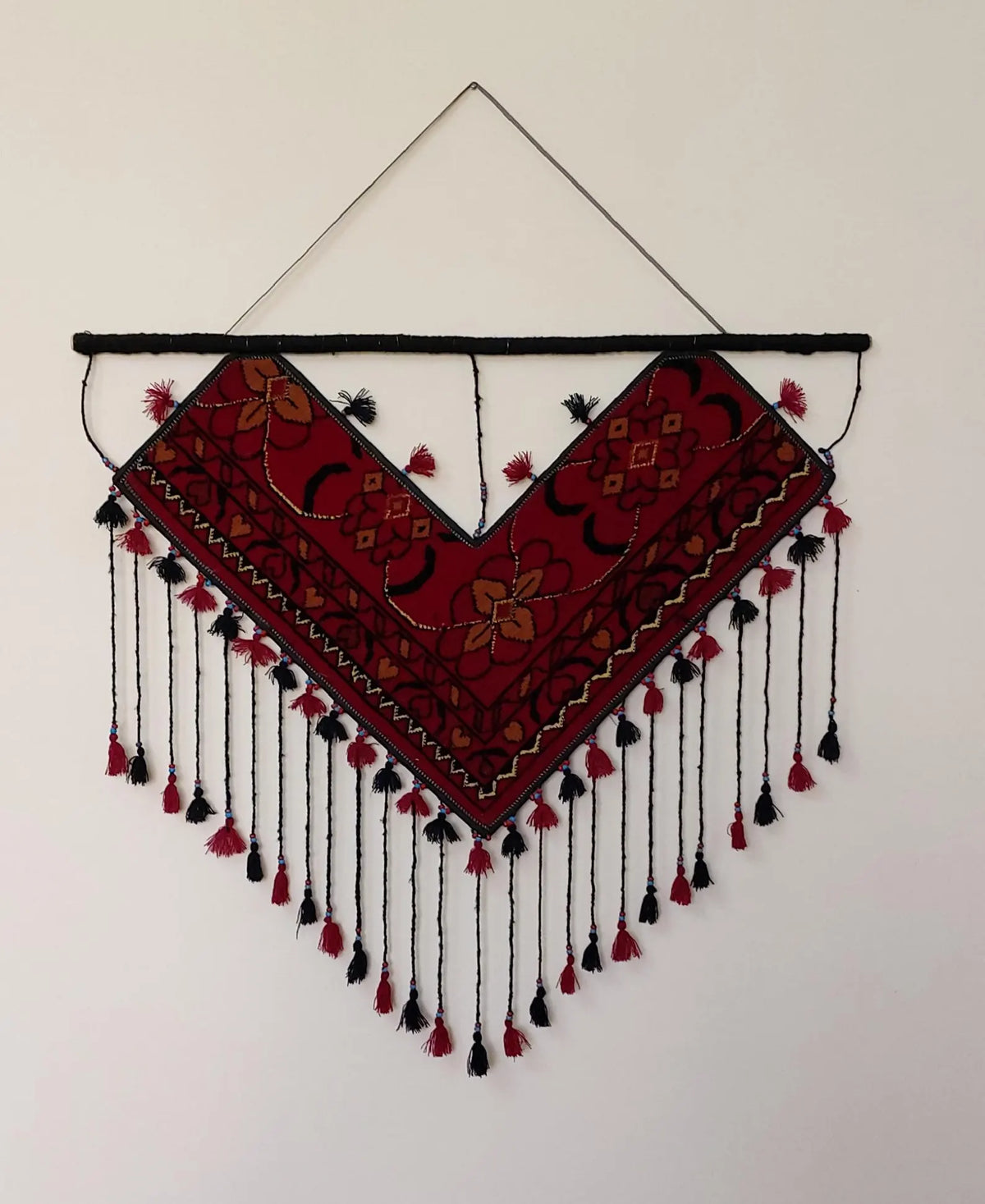Hand Knotted Wall Hanging Strips | Bohemian Nomadic Wall Art