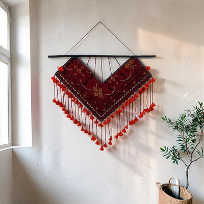 Hand Knotted Wall Hanging Strips | Bohemian Nomadic Wall Art