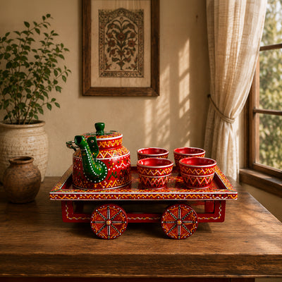 Tea Set | Hand-Painted Decorative Kettle & Kitchen Decor
