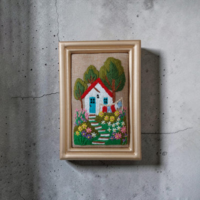 Aari Wall Hanging | Handmade Embroidered Luxury Wall Art | Set 01 (Rectangular)