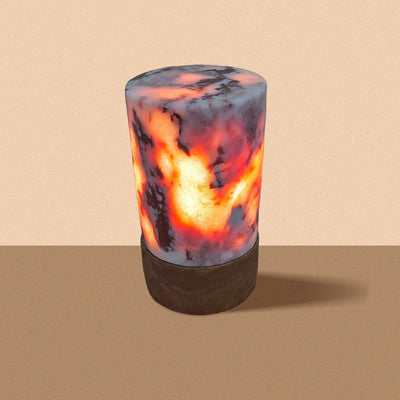 Light Rosso Levanto Marble Lamp | Natural Marble Minimalist Boho Decor