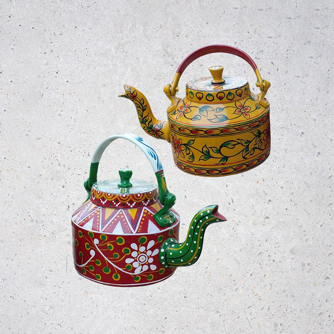 Hand-Painted Decorative Teaset | Tespot / Kettle | Kitchen Decoration | Gift