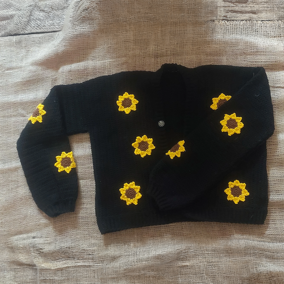 Hand-Crafted Cropped Top Cardigan
