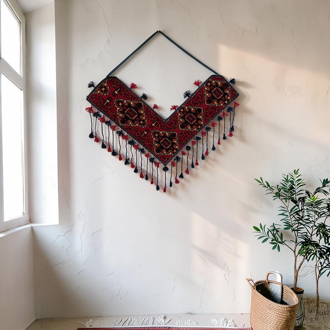 Hand Knotted Wall Hanging Strips | Bohemian Nomadic Wall Art