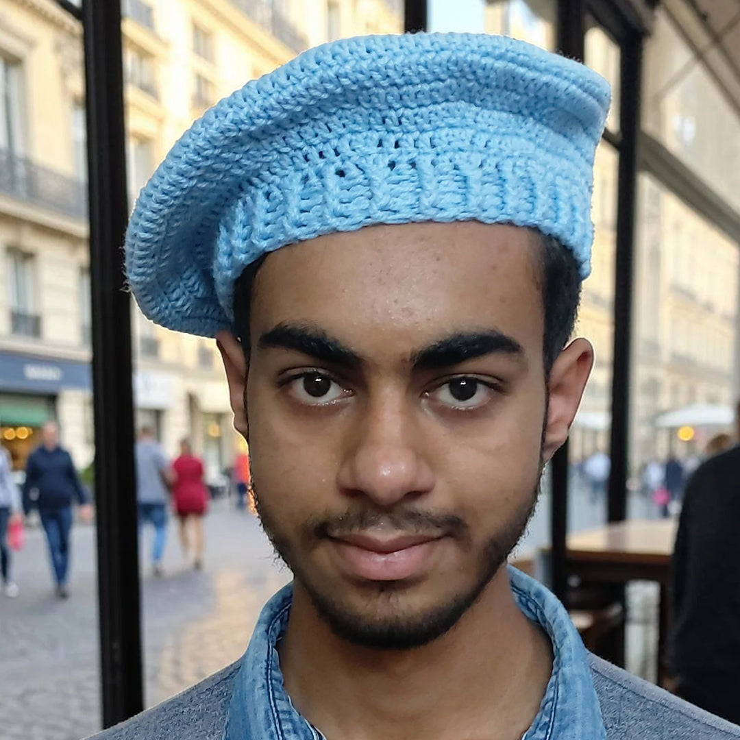 Handmade Cap | Unisex Slouchy beanie | Classic French Beret | Crochet trapper | Hand Knitted Bonnet hat