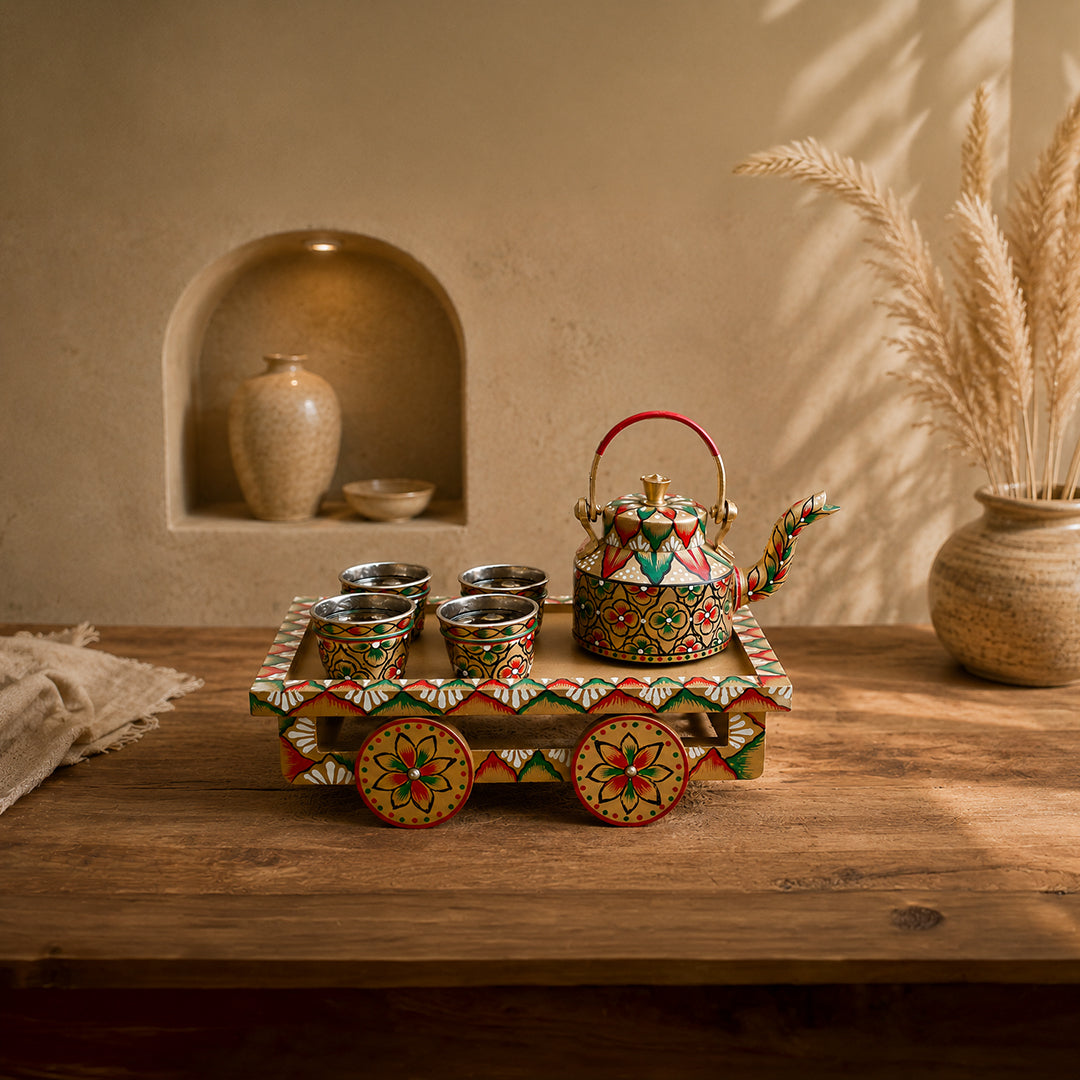 Tea Set | Hand-Painted Decorative Kettle & Kitchen Decor