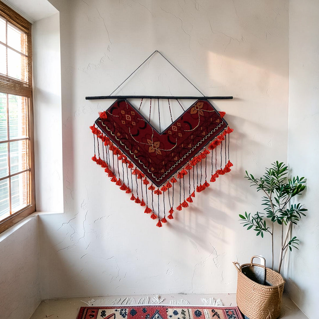 Hand Knotted Wall Hanging Strips | Bohemian Nomadic Wall Art