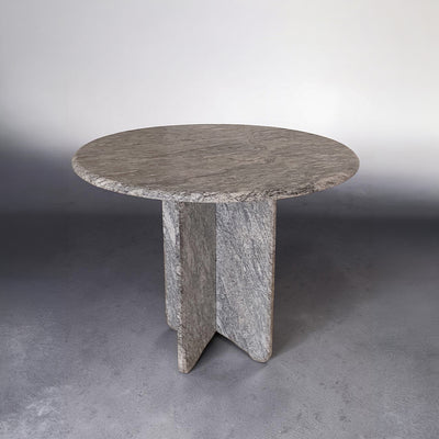 Marble Table | Natural Stone Side Table | X Shape Leg