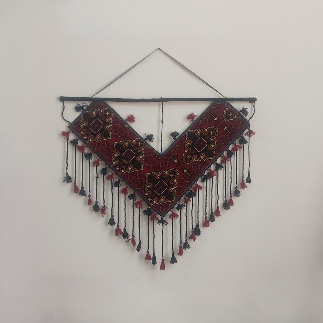 Hand Knotted Wall Hanging Strips | Bohemian Nomadic Wall Art