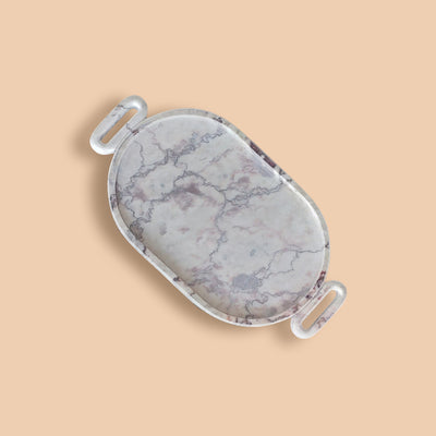 Marble Tray with Handle | Handmade Luxury Natural Stone Decor
