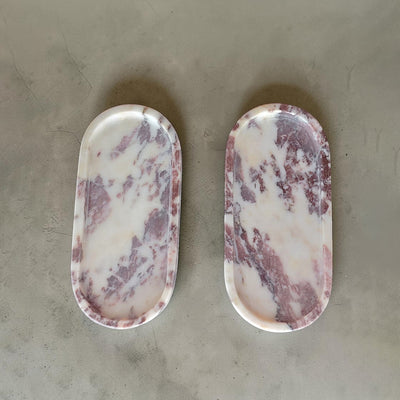Marble Tray Ovel | Handmade Luxury Natural Stone Decor