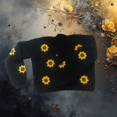 Hand-Crafted Cropped Top Cardigan