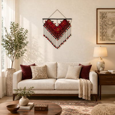 Hand Knotted Wall Hanging Strips | Bohemian Nomadic Wall Art