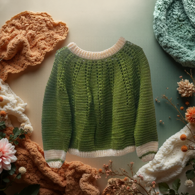 Hand-Crafted Cropped Top Cardigan