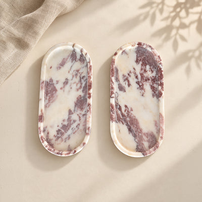 Marble Tray Ovel | Handmade Luxury Natural Stone Decor