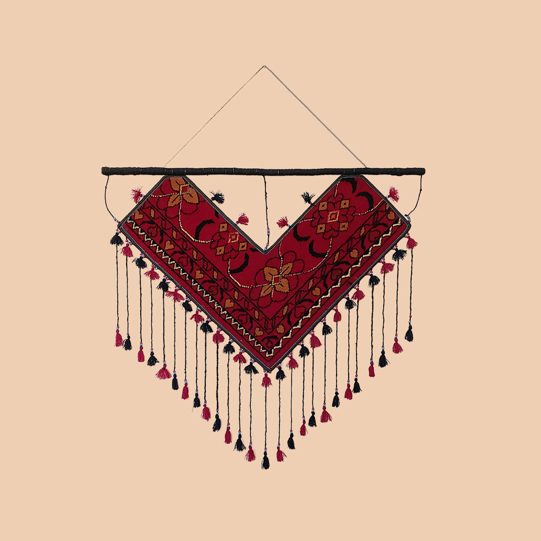 Hand Knotted Wall Hanging Strips | Bohemian Nomadic Wall Art