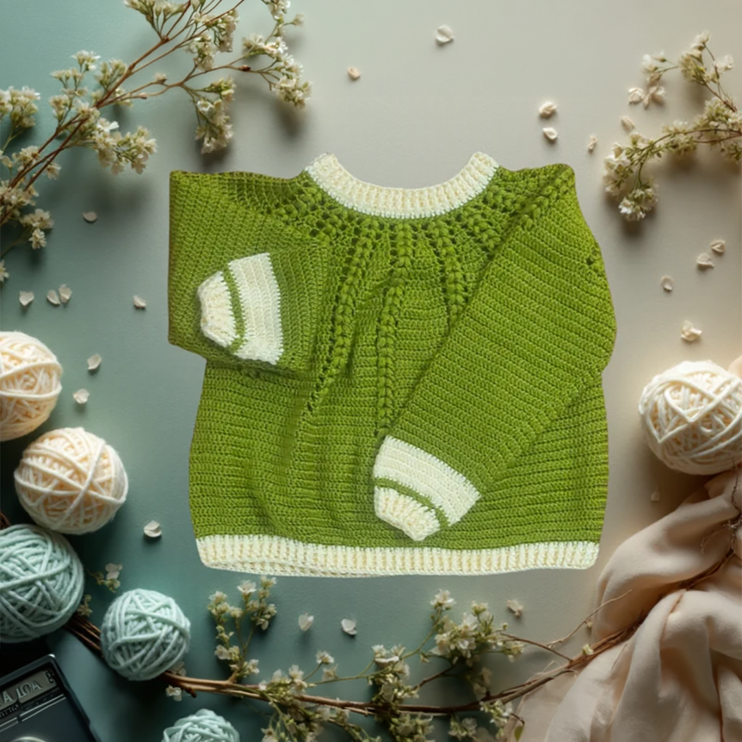 Hand-Crafted Cropped Top Cardigan