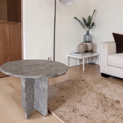 Marble Table | Natural Stone Side Table | X Shape Leg
