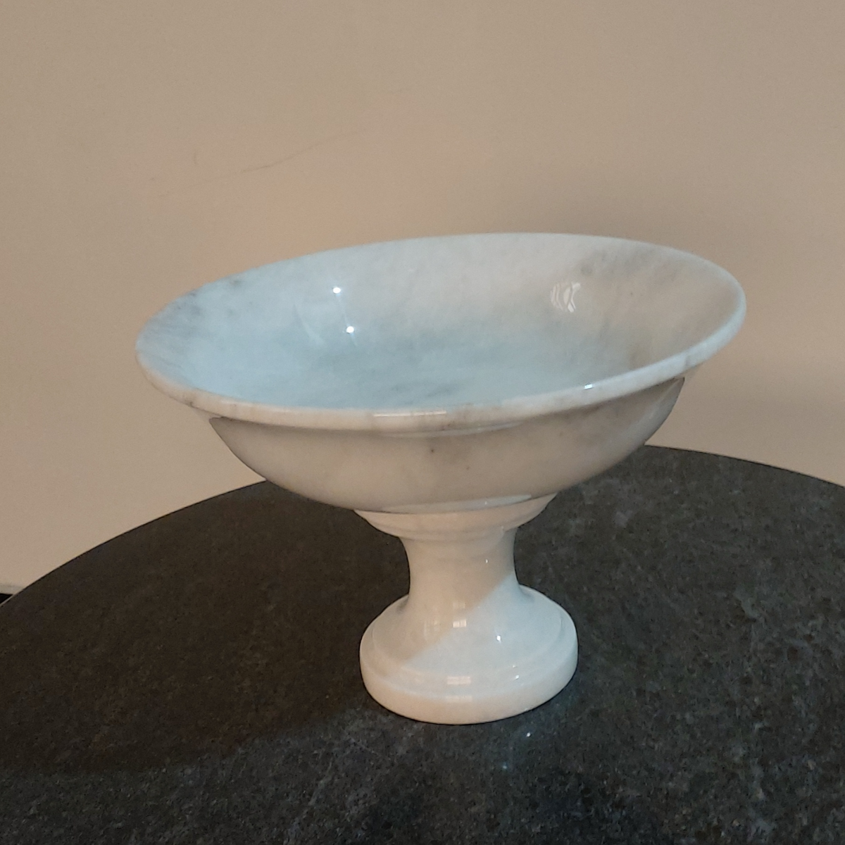 Handmade Marble Serving Bowl | Luxury Natural Stone Decor | Multi-purpose Pedestal Bowl