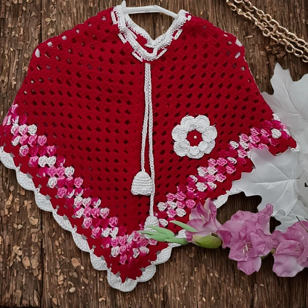 Hand Crafted Crochet Poncho