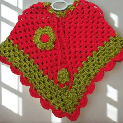 Hand Crafted Crochet Poncho