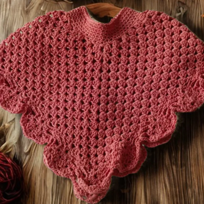 Hand Crafted Crochet Poncho